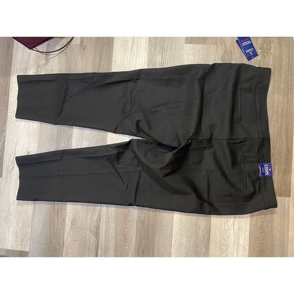 Chaps NWT Perfectly Polished Super Stretch Icon Polo Black Pants, Sz 20W, MP $65 - Picture 7 of 10